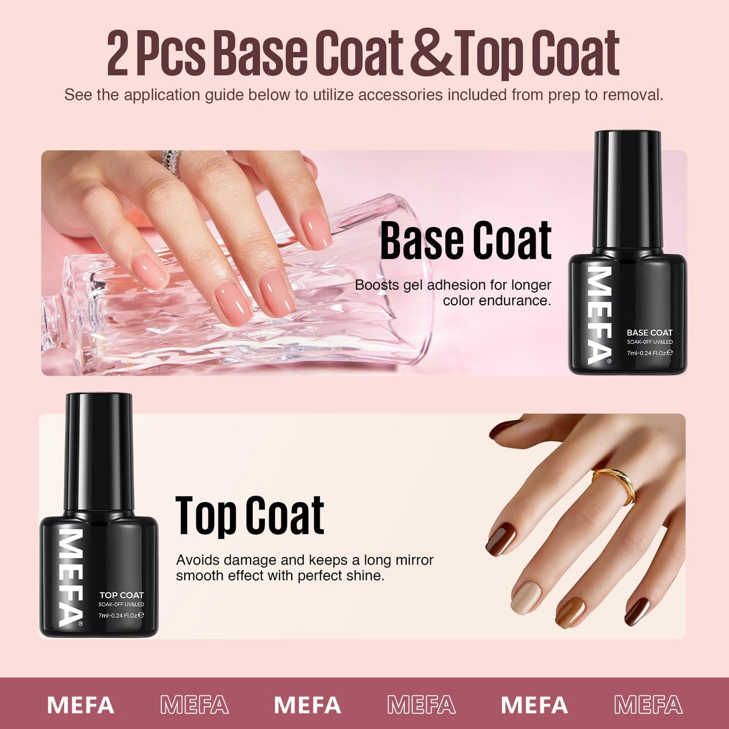 MEFA 19 Pcs Gel Nail Polish Kit with U V Light, 12 Colors Burgundy Red Polish Set Champagne Gold Glitter Nail Polish Soak Off Purple Manicure Tools Beginners Salon Nails Art DIY for Women