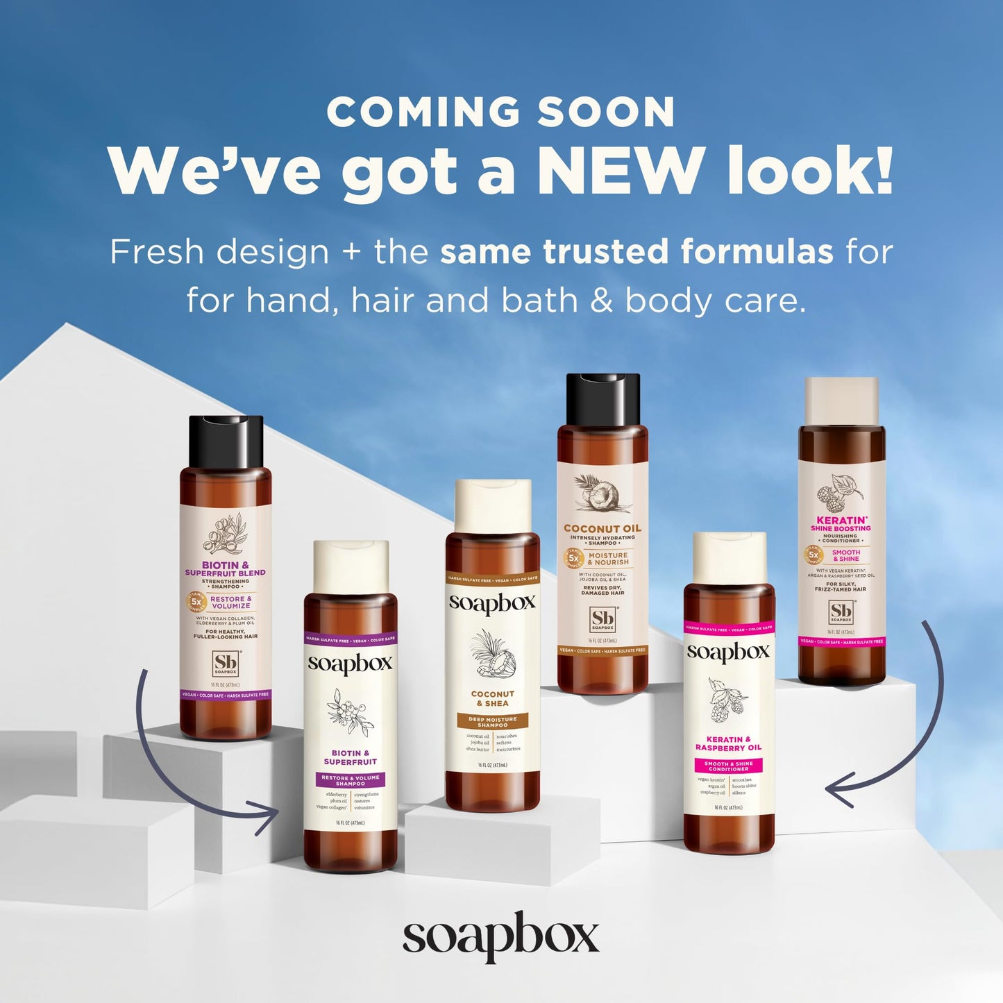 Soapbox Lift Me Up, Volumizing Spray for Hair - Adds Lift, Shine, & Volume to Hair - Biotin Lightweight Volume Spray - Clean Ingredients Free of Harsh Chemicals, Sulfates, Parabens & Silicones - 8 oz
