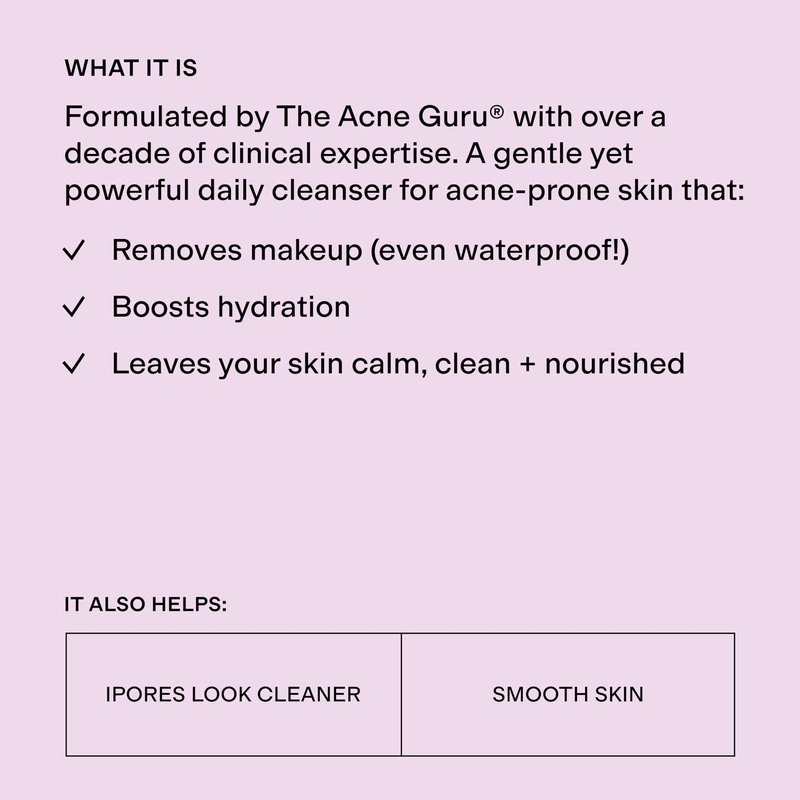 CLEARSTEM - GENTLECLEAN Vitamin C Infused Calming Wash - Facial Cleanser, Makeup Remover - Goldenseal + Green Tea - Facial Skin Care Products - Gluten Free, Cruelty Free - 6 fl oz / 180ml