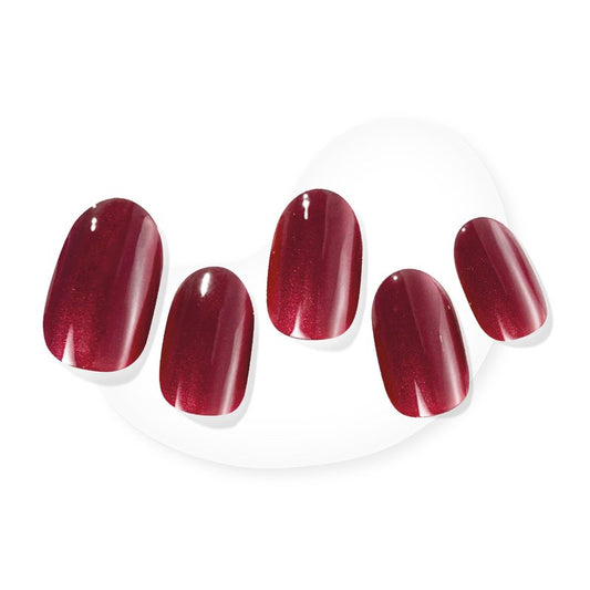Dashing Diva Glaze Nail Strips - Red Dahlia | Works with Any LED Nail Lamp | Long Lasting, Chip Resistant, Semicured Gel Strips | Contains 34 Salon Quality Wraps, 2 Prep Pad, 1 File