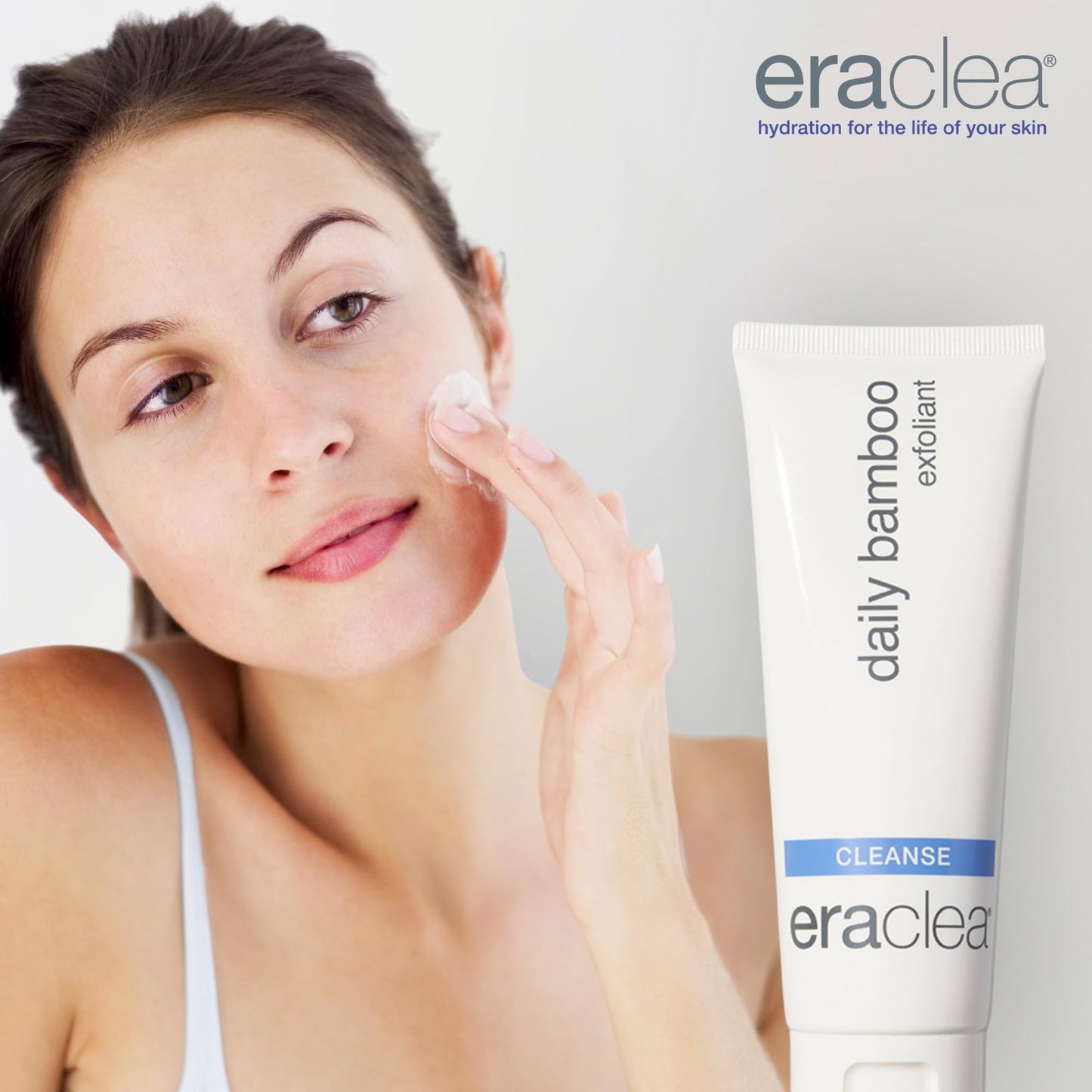 eraclea Daily Bamboo Exfoliant, Gentle Exfoliating Face Wash with Lactic Acid and Hyaluronic Acid. Removes Oil and Impurities to Reveal Even Skin Tone and Texture, For All Skin Types (4 fl oz)