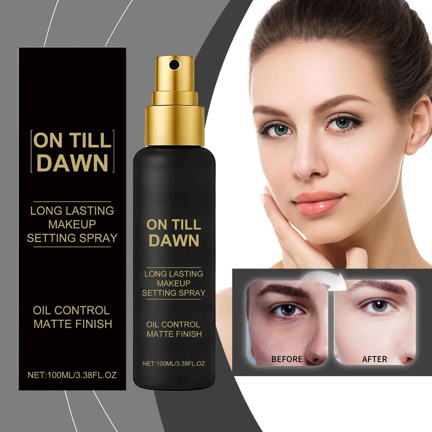 Make Up Setting Spray, Matte Finish Setting Spray for Makeup, Long Lasting, Natural Finish, Smudge Proof, Hydrating Face Mist for All Day Wear (100ML)