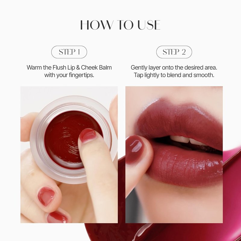 BEIGIC Flush Lip & Cheek Balm - Vegan Multiuse Cream Blush for Natural Glow | 05 Flat White - Neutral Beige, 0.14 fl. oz.