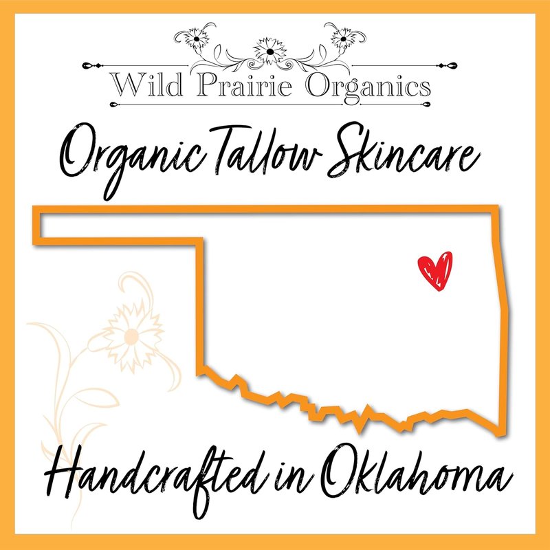 Wild Prairie Organics | Organic Whipped Tallow Balm - Frankincense Scented, Moisturizing Skin Care