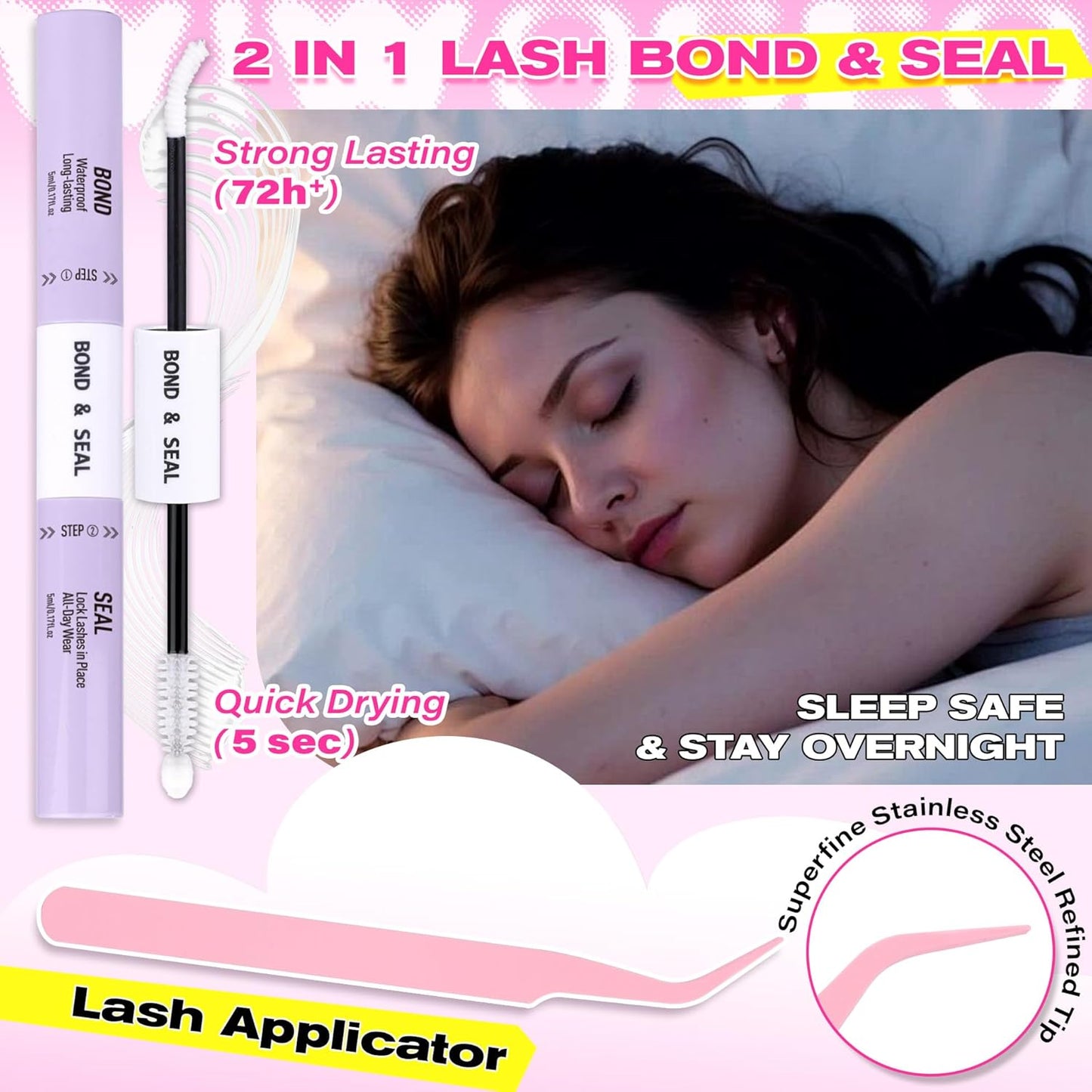 Flora Lash Clusters Kit - Wispy D Curly Eyelash Extensions for DIY | Natural Individual Lashes (10-14MM)