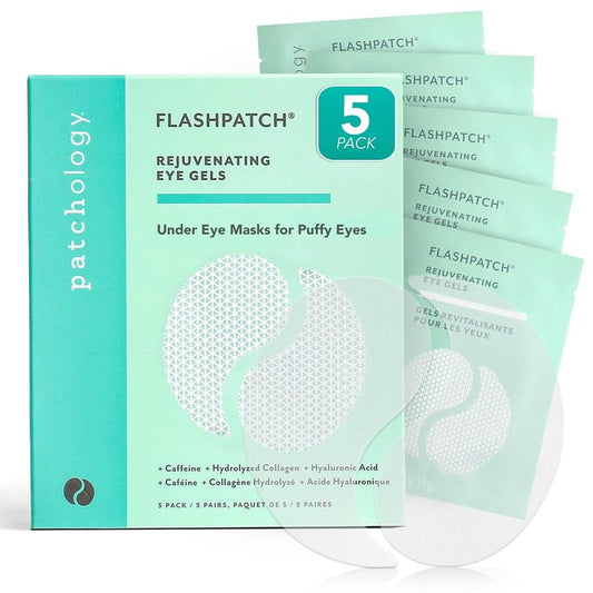 Patchology Under Eye Gel Patches - Soothing Natural Eye Masks for Puffy Eyes & Dark Circles | 5 Pairs