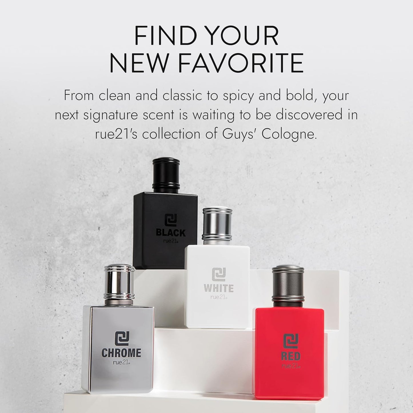 Men's Cologne Spray - Rue 21 CJ White Fragrance | 1.7 fl oz (50 ml)