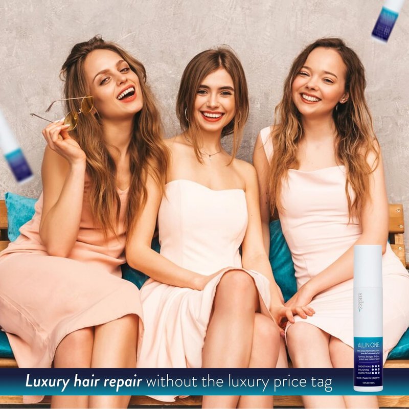 Powerful Leave-In Hair Detangler - Frizz Control & Shine - Color Safe, Sulfate Free | 4.0 Fl Oz