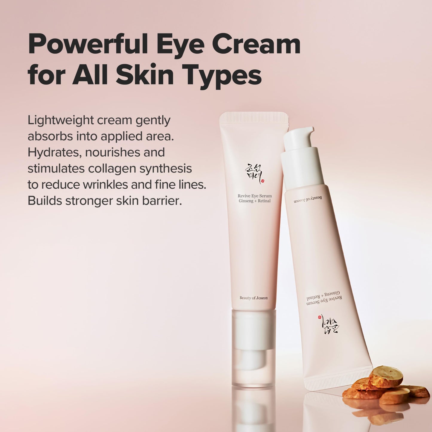Beauty of Joseon Revive Eye Serum with Retinal Niacinamide Peptide for Face Under Eyes Wrinkles Dark Circles Moisturizer Cream Korean Skincare 30ml, 1 fl.oz * 2pack