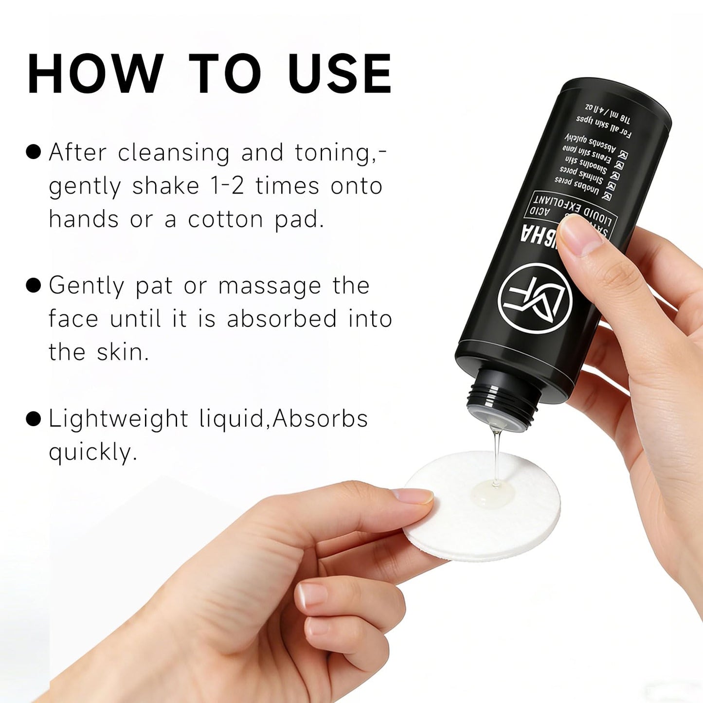 2% BHA Salicylic Acid Liquid Exfoliant Serum For Blackhead Removal,Unclog Pores,Smooths skin118mL 4 fl OZ Face Exfoliator For Facial Skin Care
