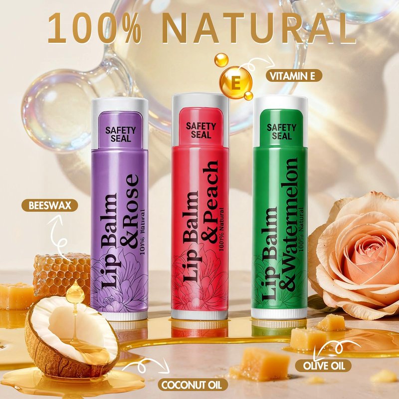RBUGR 168 Pcs Lip Balm Bulk - All Organic Natural Moisturizing Gift Set for Women, 12-Flavored Bulk for Dry Cracked Lips (4.2g/0.15oz)