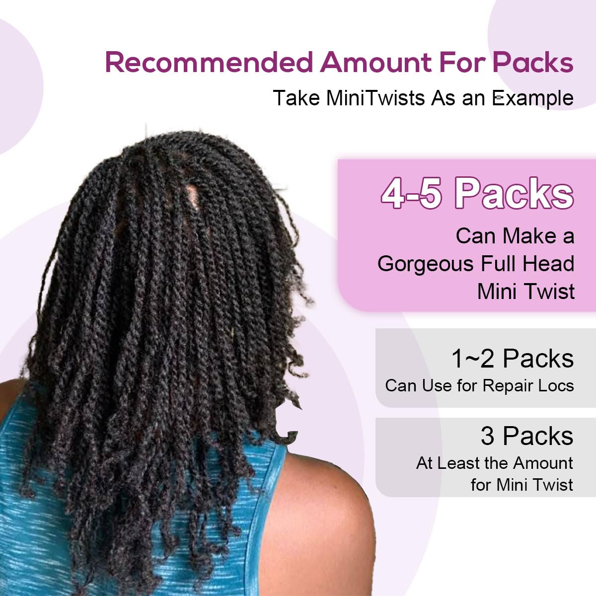 Sangtok Afro Kinky-Curly Bulk Human Hair for Twists, 20 Inch 50g Kinkys Bulk Human Hair for Dreadlock Extensions Repair Locs Braiding, 100% 4C Human Bundles Hair(Black)
