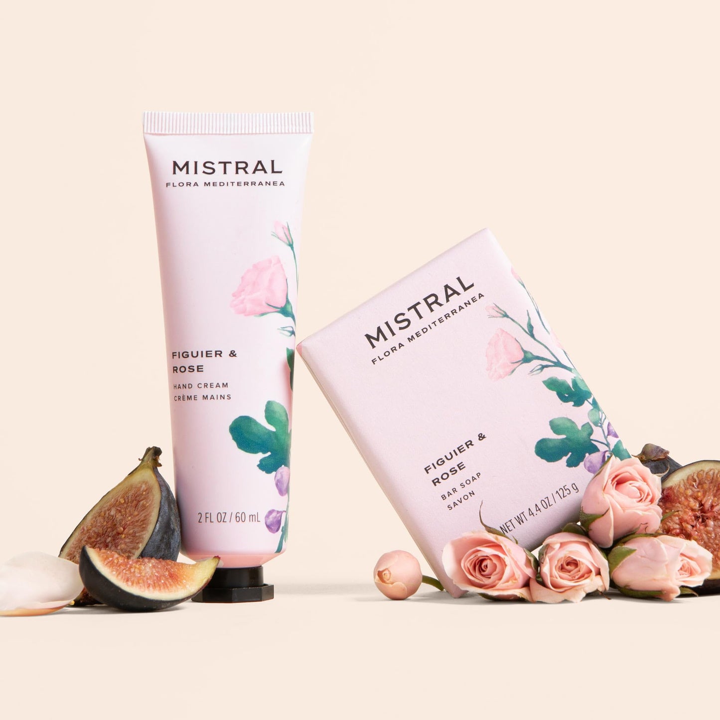 Mistral Flora Mediterranea Hand Cream 2 fl oz Figuier & Rose | Luxury French Hand Lotion for Dry Hands | Moisturizing Handcream