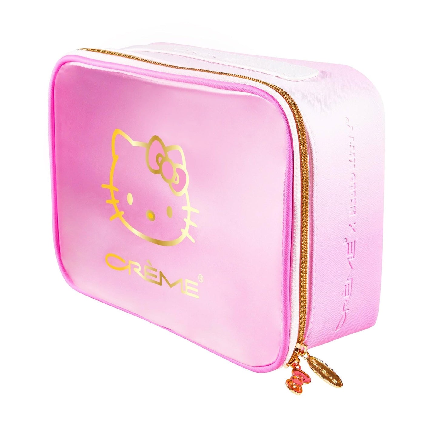 The Crme Shop Hello Kitty Perfect Pink Travel Case, Makeup & Cosmetic Bag for Women, Travel Essentials