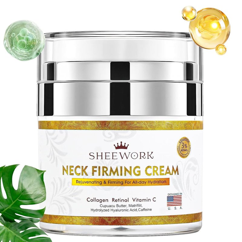 Neck Firming Cream - Tighten & Lift for Sagging Skin | Anti-Aging Formula for Youthful Neck