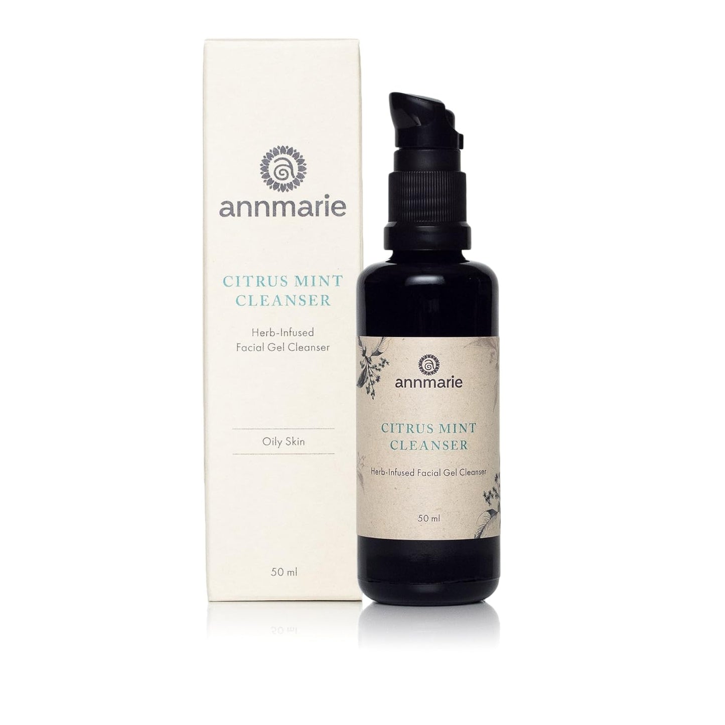 Citrus Mint Facial Cleanser - Gentle Rosemary & Witch Hazel Formula for Oily Skin | 50ml (1.7 Fl Oz)