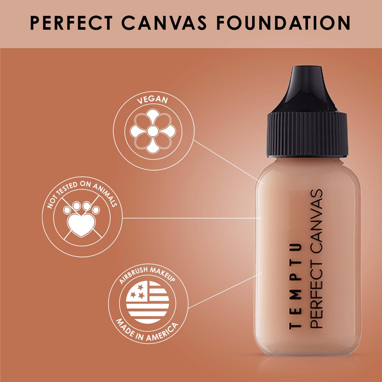 Temptu Perfect Canvas Hydra Lock Foundation, Olive Nude, 1 Fl Oz