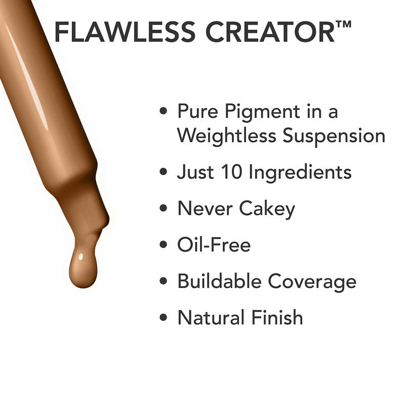 DERMABLEND Flawless Creator Lightweight Foundation - Multi Use Liquid Pigments - oz/30 ml, 0N, 1 count