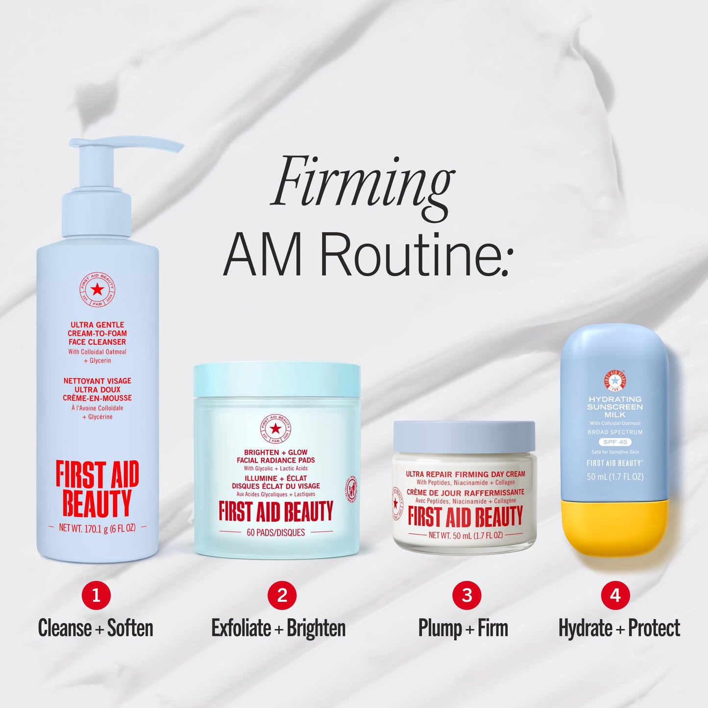 First Aid Beauty - Ultra Repair Hydra-Firm Night Cream, Hydrating Night Repair Skin Cream, Visibly Combat Signs of Aging, Deeply Rich & Buttery Texture, Alcohol Free, Sensitive Skin Safe, 1.7 oz