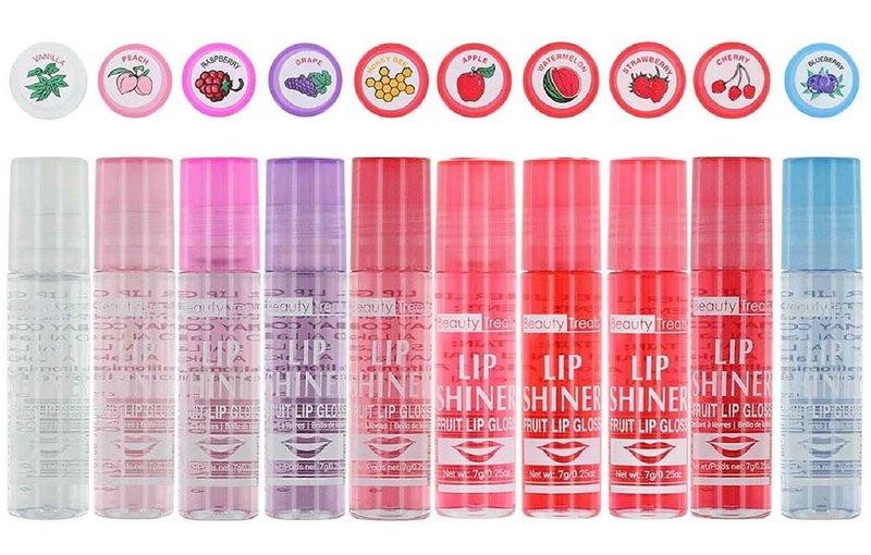 Fruit Lip Gloss Roll-On | Beauty Treats 36 PCS Set for Luscious Lips