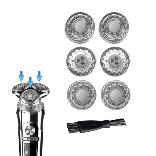 SH90 Replacement Heads Compatible with Philips Norelco Shaver S9000 Serie and S8000 Series, Upgrade Double-Layer Precision Blades,6 pcs