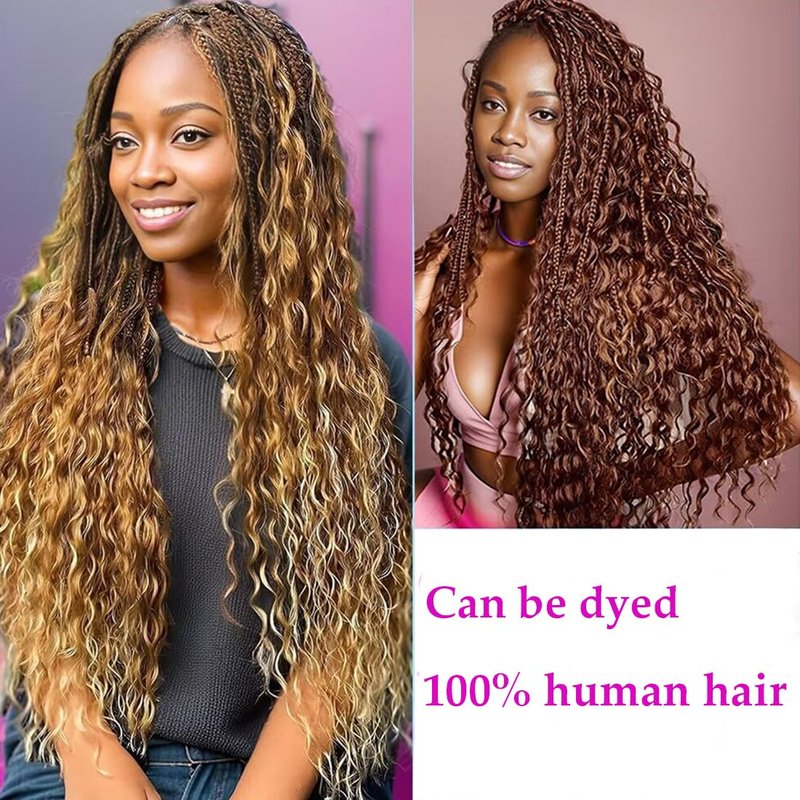 Human Braiding Hair for Boho Braids 12A 18inch Water Wave Bulk Human Hair Extensions for Braiding No Weft Brazilian Virgin Curly Deep Wave Loose Deep Wave Bulk Wet and Wavy 1 Bundle 100g Natural Black