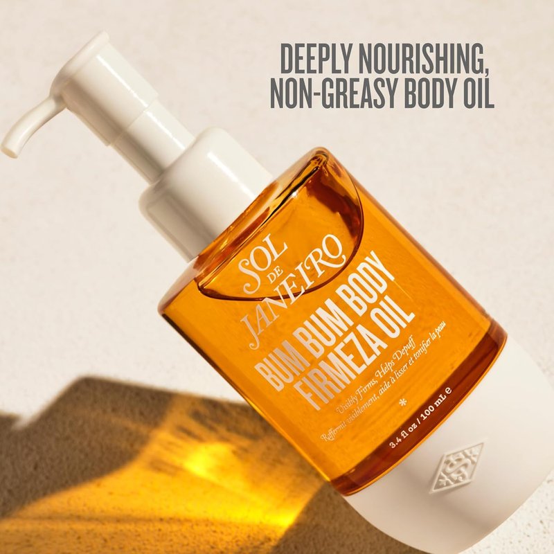 Firmeza Body Oil for Stretch Marks - Nourishing Sol de Janeiro Formula | 3.4 oz