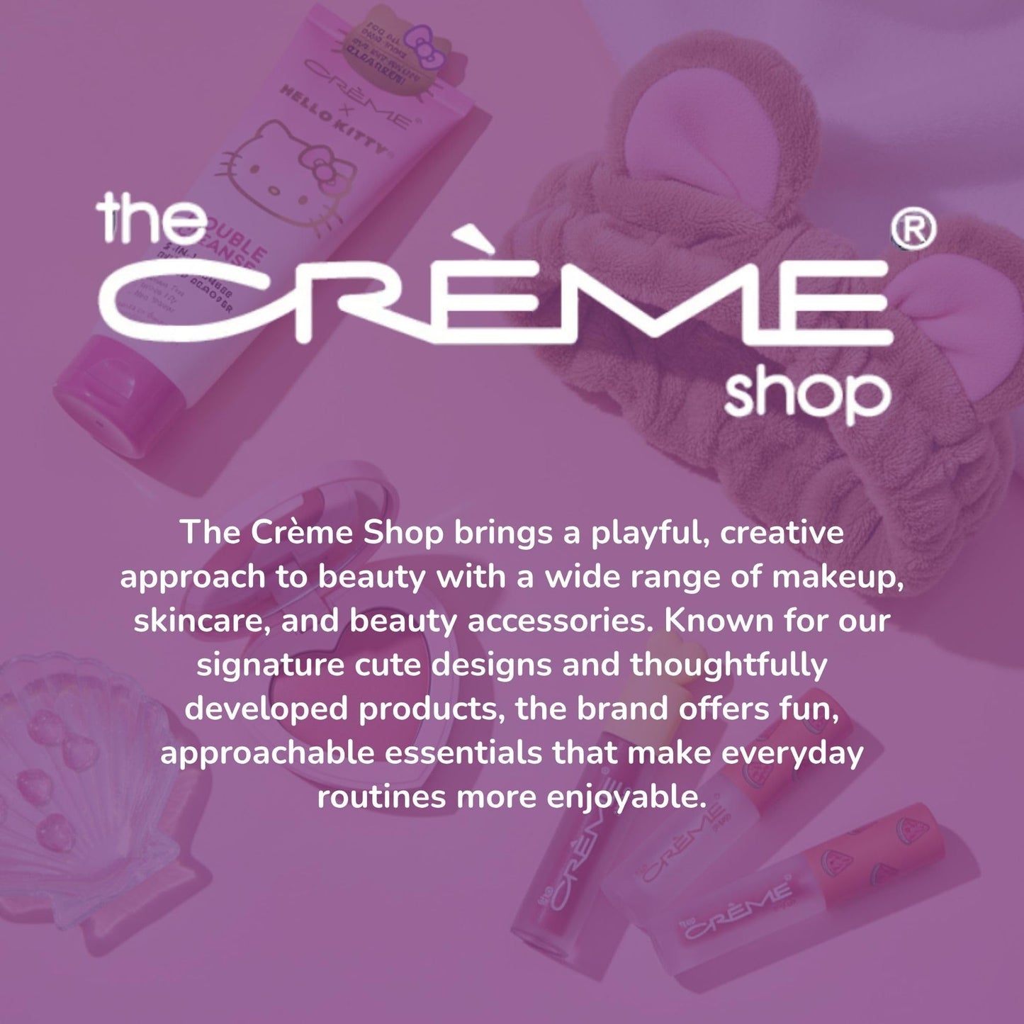 The Créme Shop x Hello Kitty Holiday Kisses Lip Balm Trio - Moisturizing Lip Balm for Dry Lips, Vitamin E and Shea Butter, Stocking Stuffers (Strawberry Cheer, Mint Crème & Sugar Cookie)