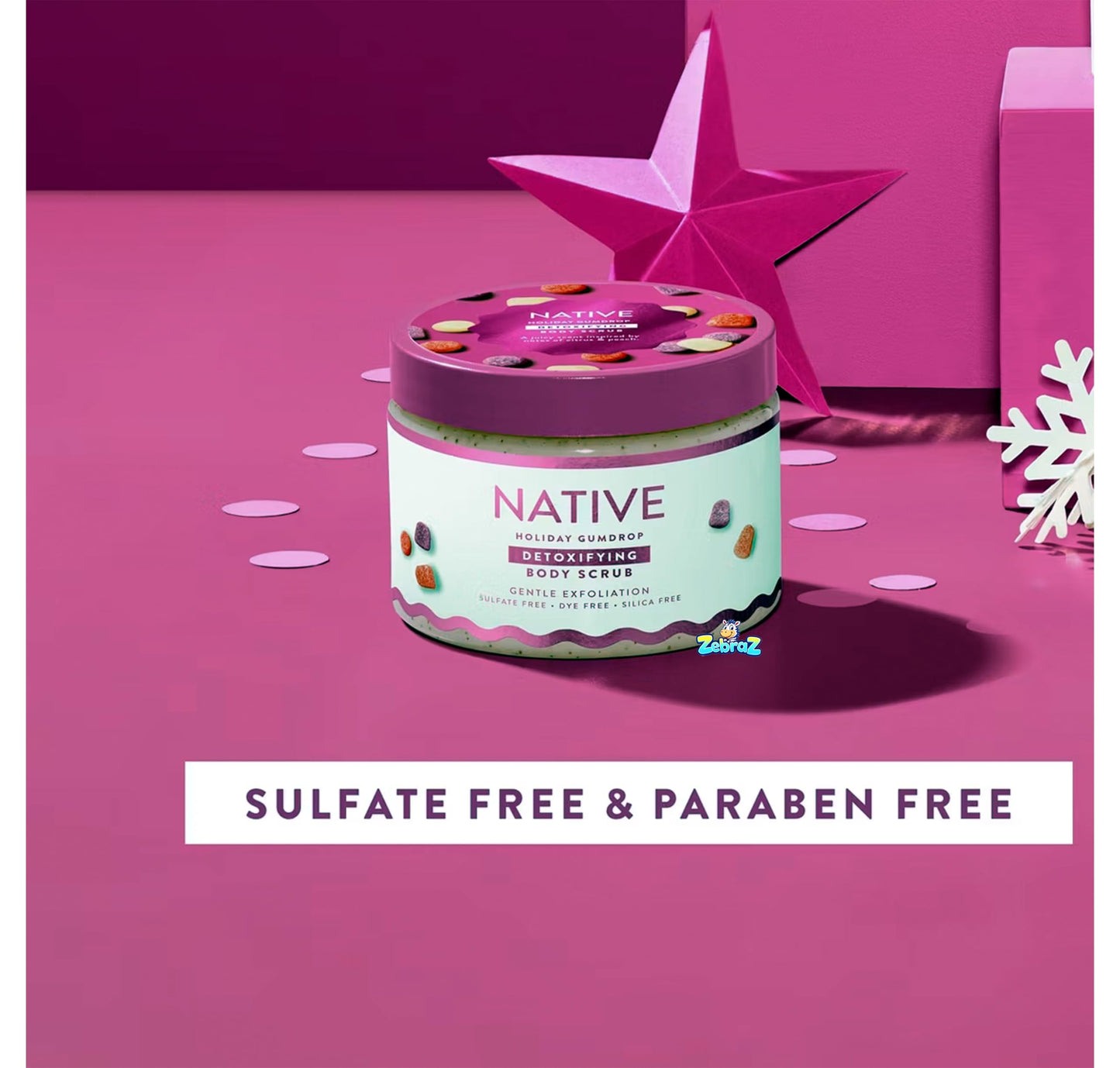 Native Limited Edition Holiday Body Wash Scrub - Gum Drop - 12oz - Pack Of 01