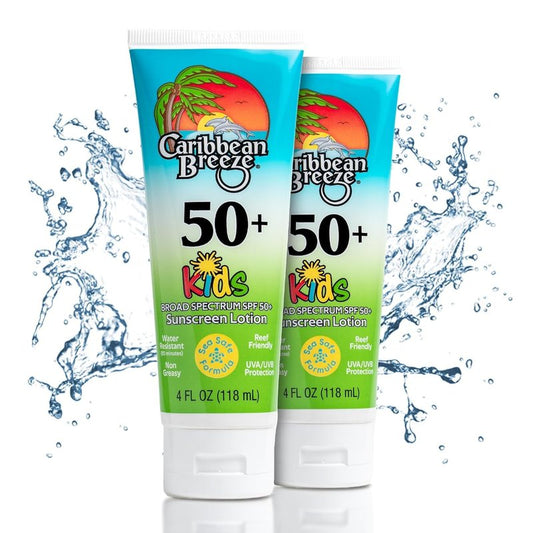 Reef Friendly Sunscreen SPF 30 Lotion, Mango Lime Scent, Rich in Anti-Oxidants, Water Resistant Up to 80 Minutes, Broad Spectrum Body Sunscreen, 4 oz, 2 Pack