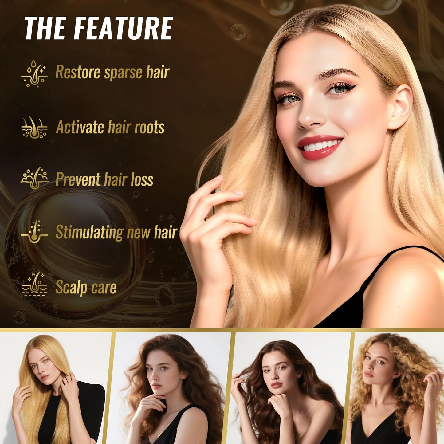 5% Minoxidil Spray for Men & Women (4 Month Supply)-Extra Strength Hair Growth Spray with Biotin & Castor Oil,Clinically Proven for Thinning Hair & Beard Regrowth, Non-Greasy Formula 4 pack（8.12 oz)
