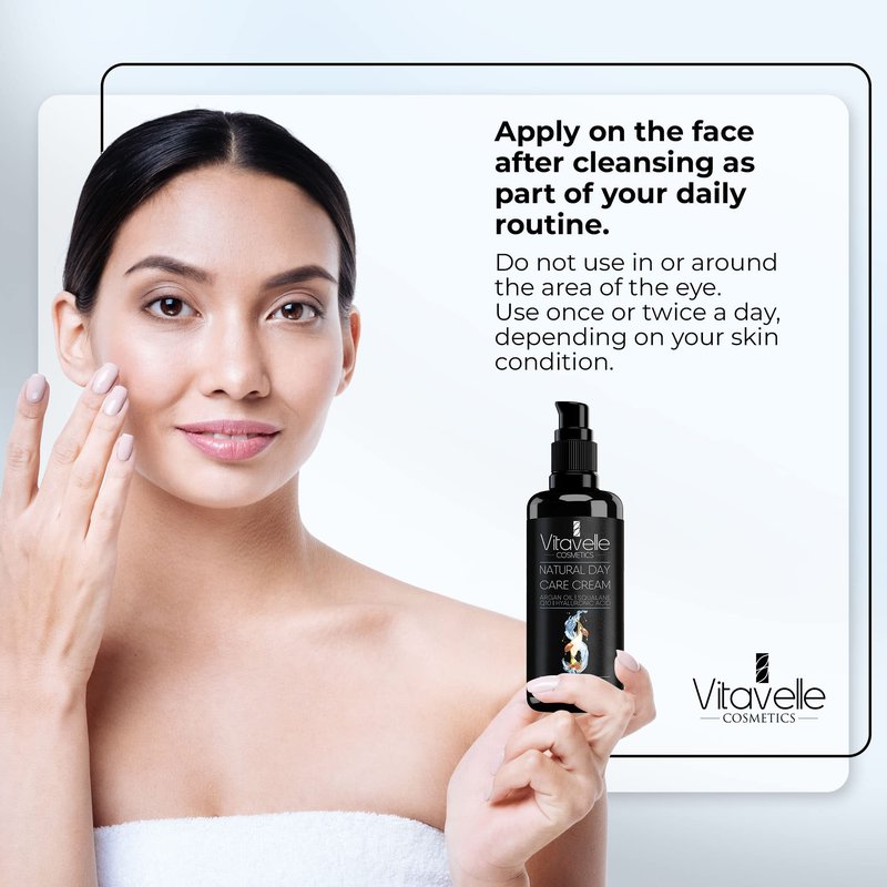 VITAVELLE Retinol Face Cream – Daily Moisturizer with Collagen Support & Hyaluronic Acid for Smooth-Looking Skin 1.69 Fl Oz (50ml)