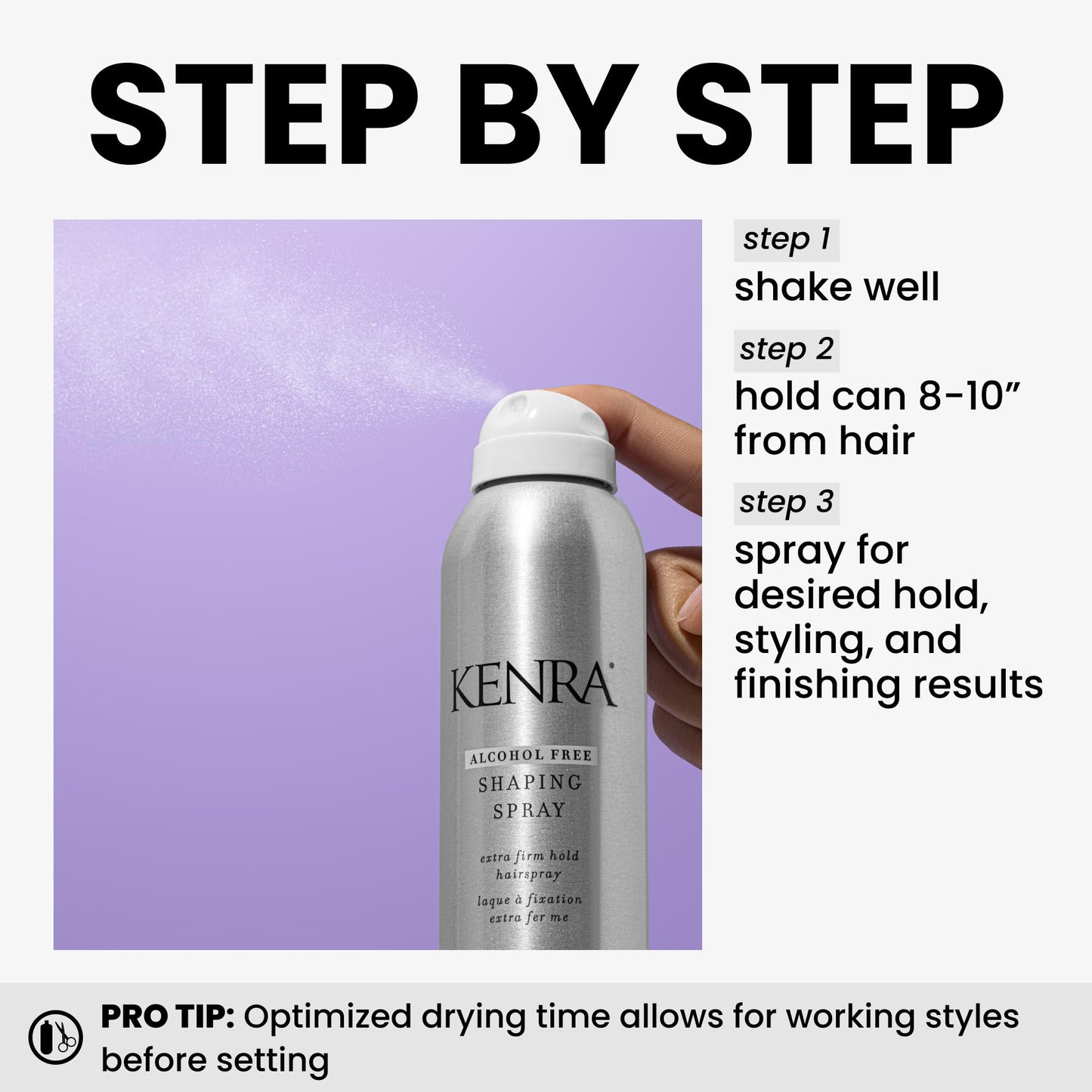 Kenra Professional Shaping Spray 21 | Alcohol Free Hairspray | All Hair Types | 8 Ounce (Pack of 1)