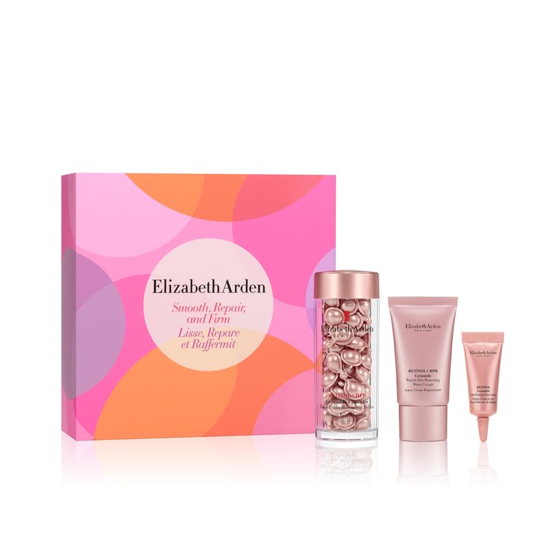 Elizabeth Arden Retinol + HPR Ceramide 3-Piece Skin Care Gift Set for Women, Includes Serum Capsules, Water Cream, & Eye Cream