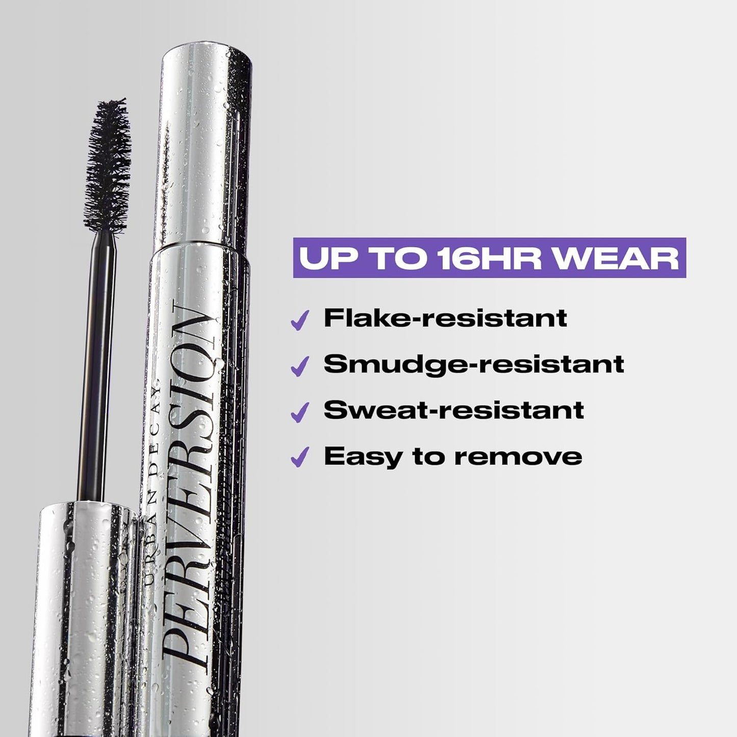 Urban Decay Perversion Waterproof Mascara - Volumizing, Lengthening, Highly Pigmented Black | 0.34 fl oz