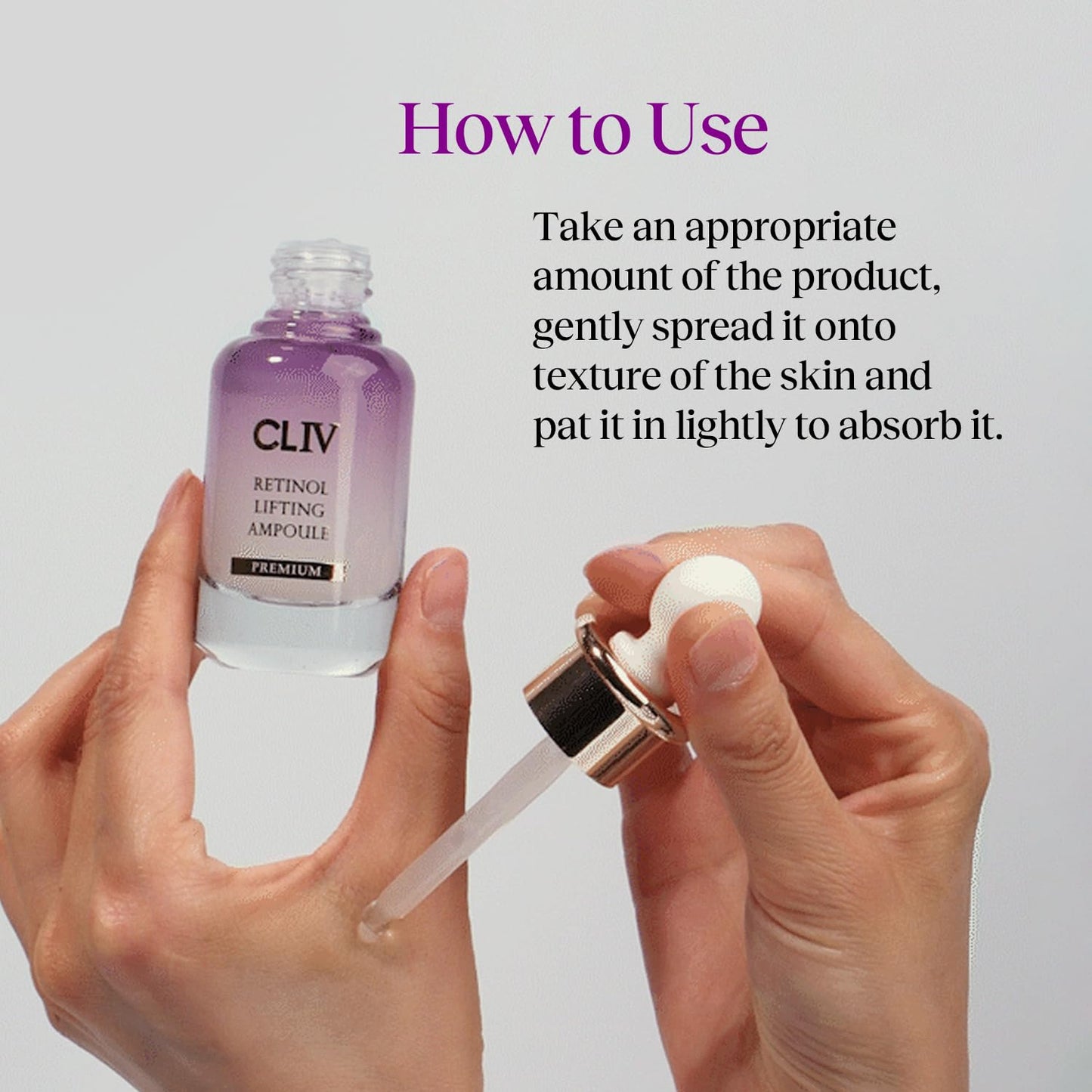 CLIV Retinol Lifting Ampoule, Korean Skincare with 85% Collagen Solution, Retinol, Peptides & Fermented Botanical Complex for Skin Texture and Moisture Support, balloon serum 1.01 fl oz