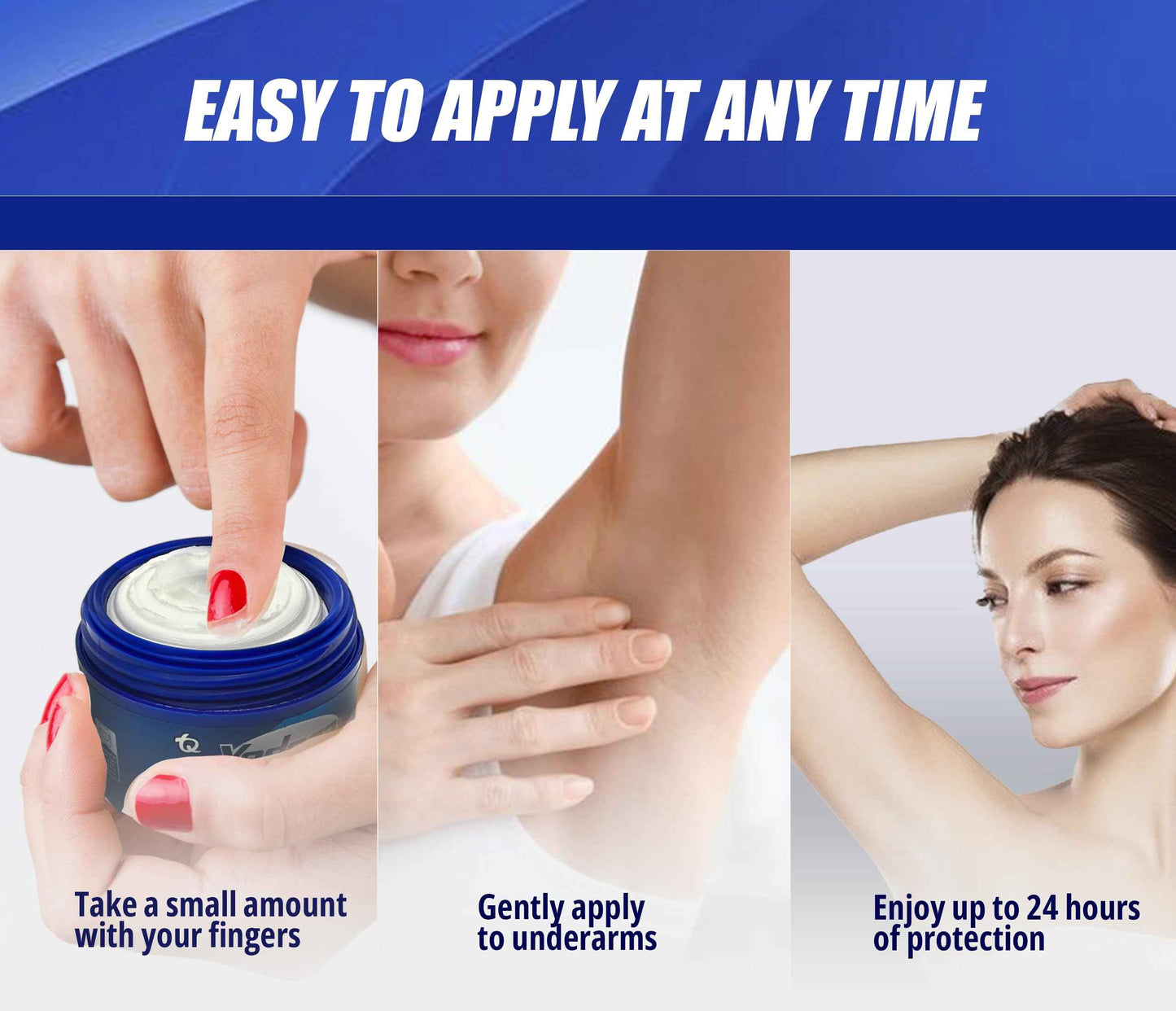 Two-pack for long-lasting freshness 60 gr - Yodora Clásico Cream Deodorant – Gentle Formula Formula for Sensitive Skin – Hydrating and Vegan Deodorant – 24-Hour Protection.