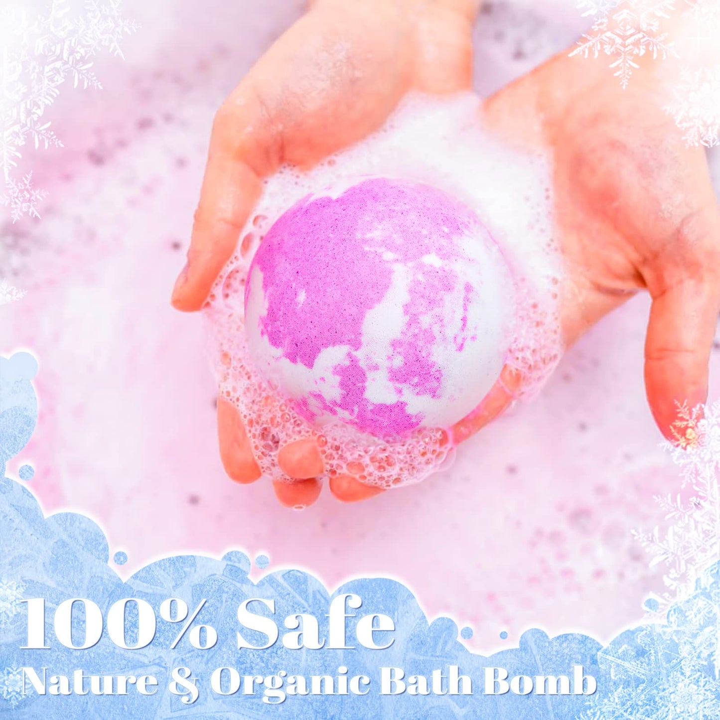 Toylink Kids Bath Bombs for Girls with Surprise Toys Inside, 8 Pack Natural Bath Bombs Handmade Spa Bath Fizzies with Jewelry Set Birthday Christmas Gift