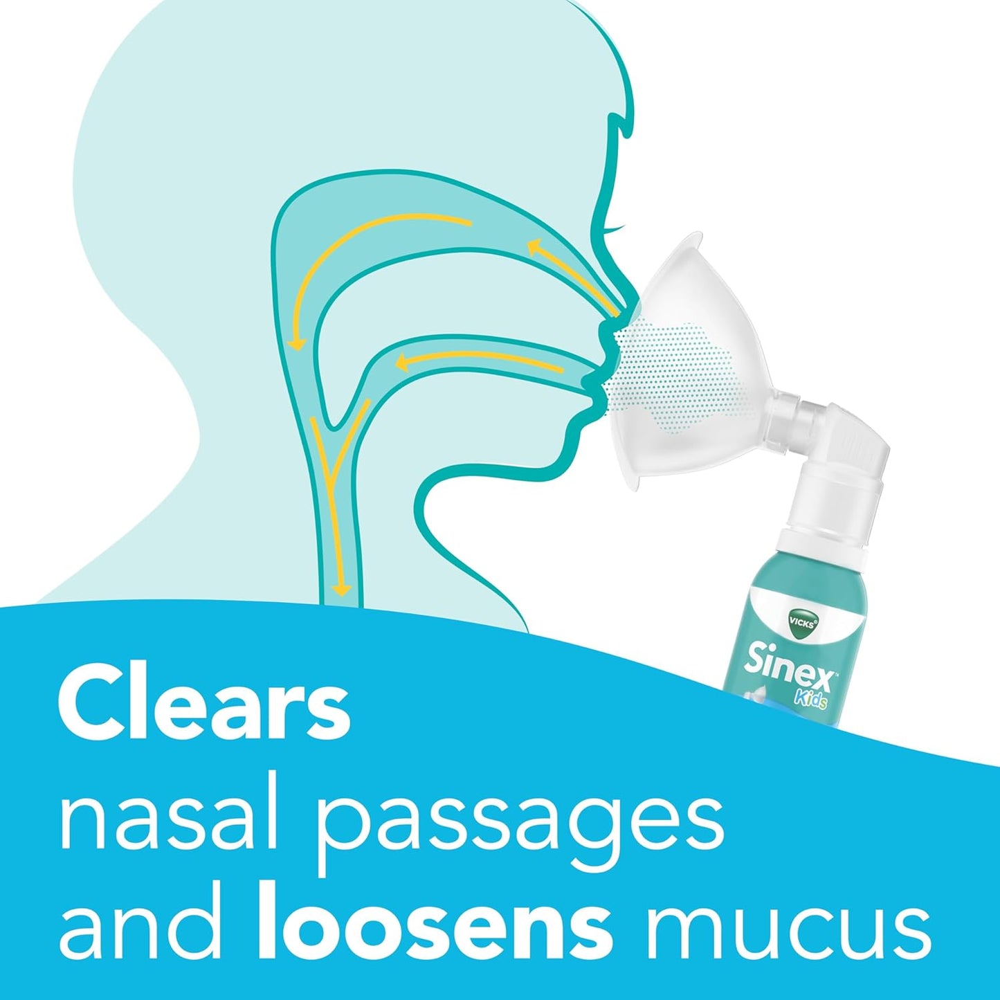 Vicks Sinex Kids Saline Mist - Drug-Free Nasal Relief for Stuffy Noses | Safe for Ages 1 Month+, 1.7 OZ