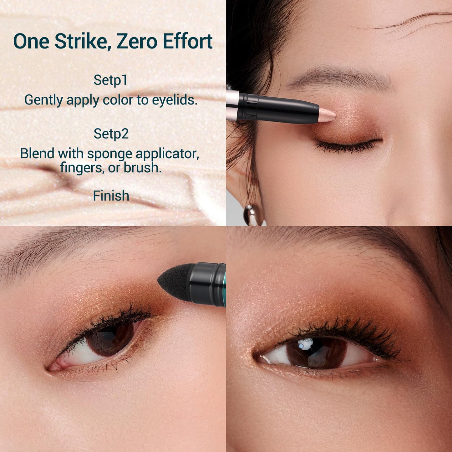 FLORASIS Silk Glide Longwear Eyeshadow Stick (05 Apricot Blush)