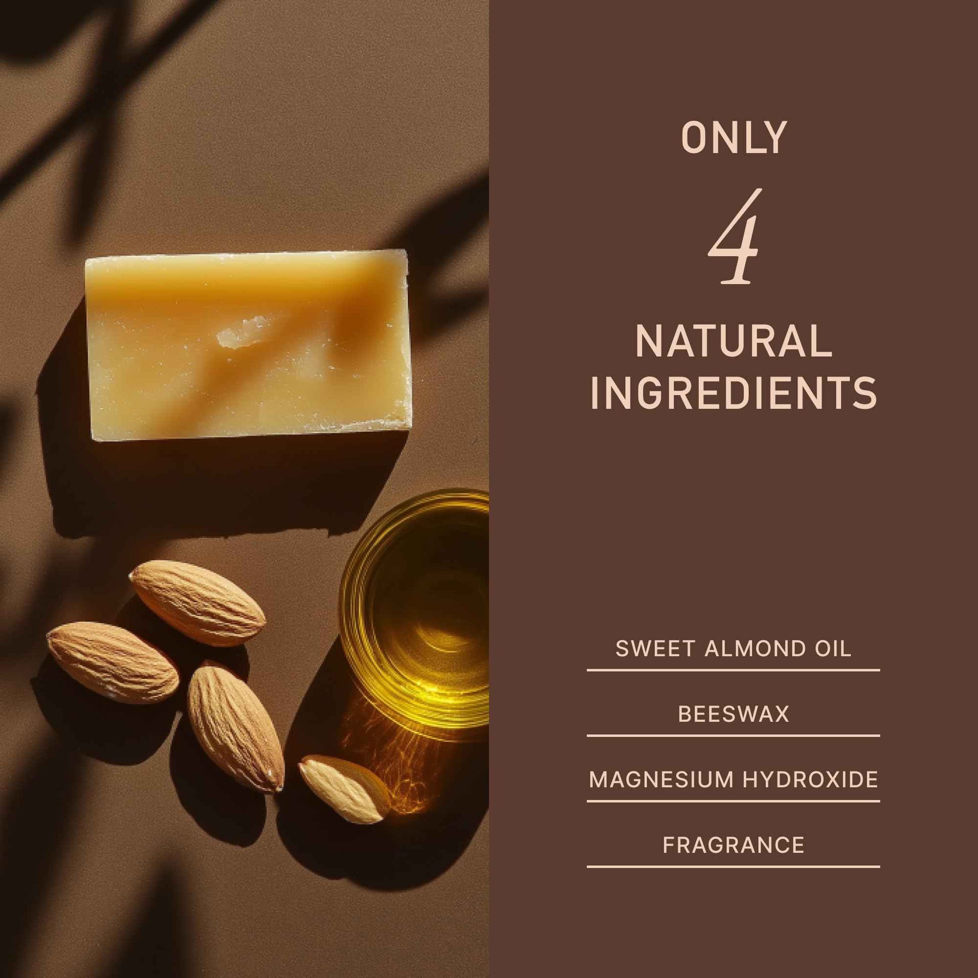 MAGSOL Aluminum Free Deodorant for Men - Natural Deodorant for Women with 4 Total Ingredients, No Baking Soda (Sandalwood)