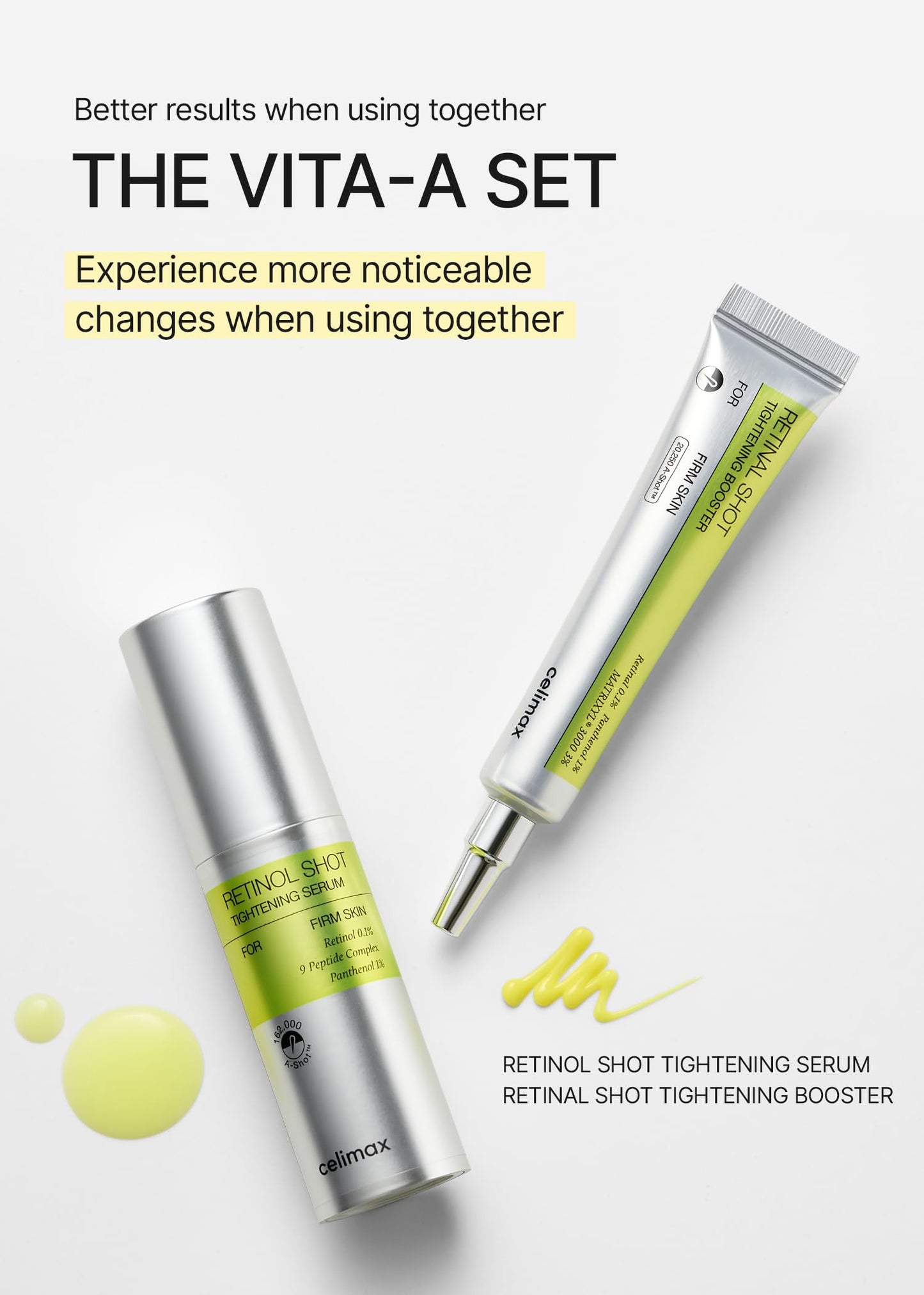 celimax The Vita A Retinol Shot Tightening Serum | with Pure Vitamin A Retinol, Peptide, Pore Minimizer, Wrinkles & Fine Lines, Firmer Skin, Anti-Aging, Skin Smoothing, Korean Skin Care Gift, 30ml