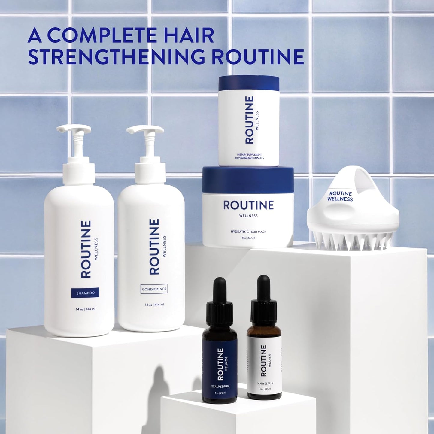 Anti-Thinning Volumizing Shampoo - Biotin & DHT Blockers for Thinning Hair | 14 oz Rose Hips