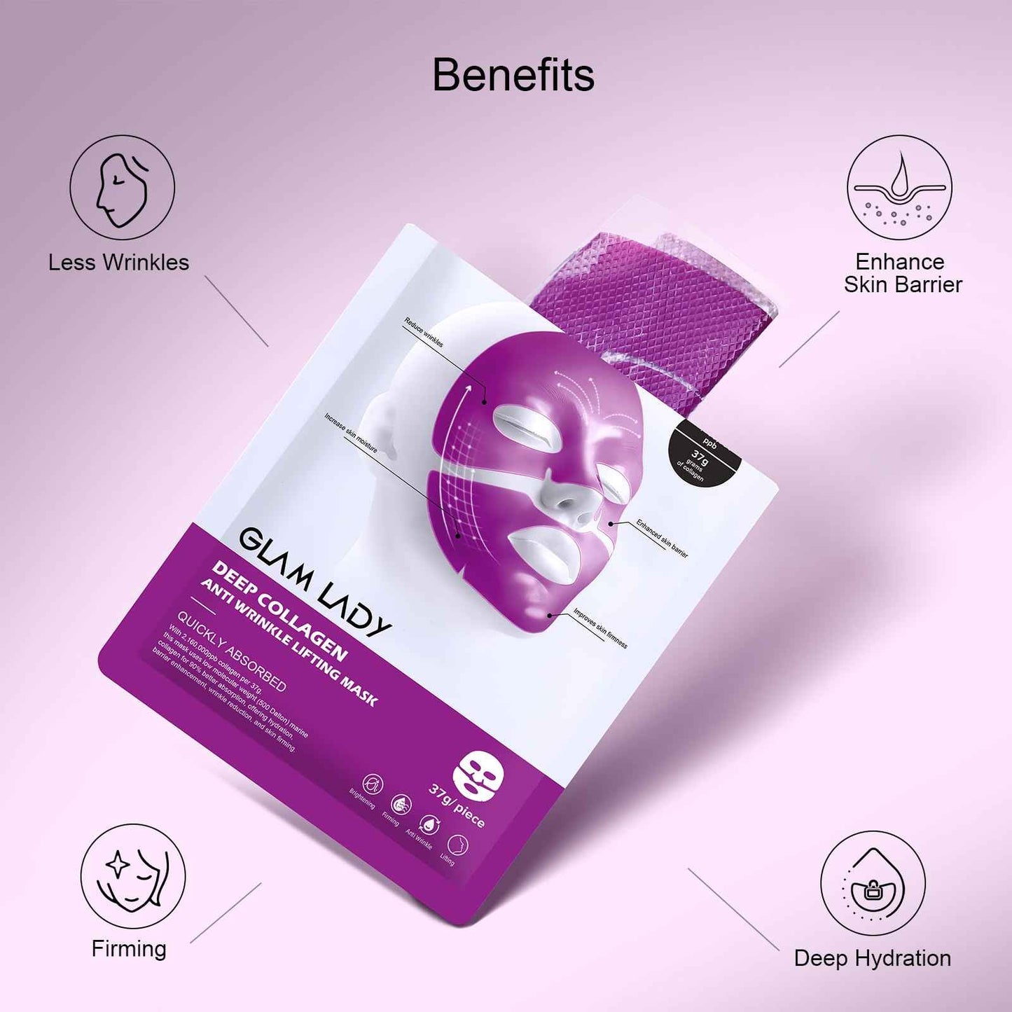 Glam Lady Collagen Face Mask & Snail Mucin Serum