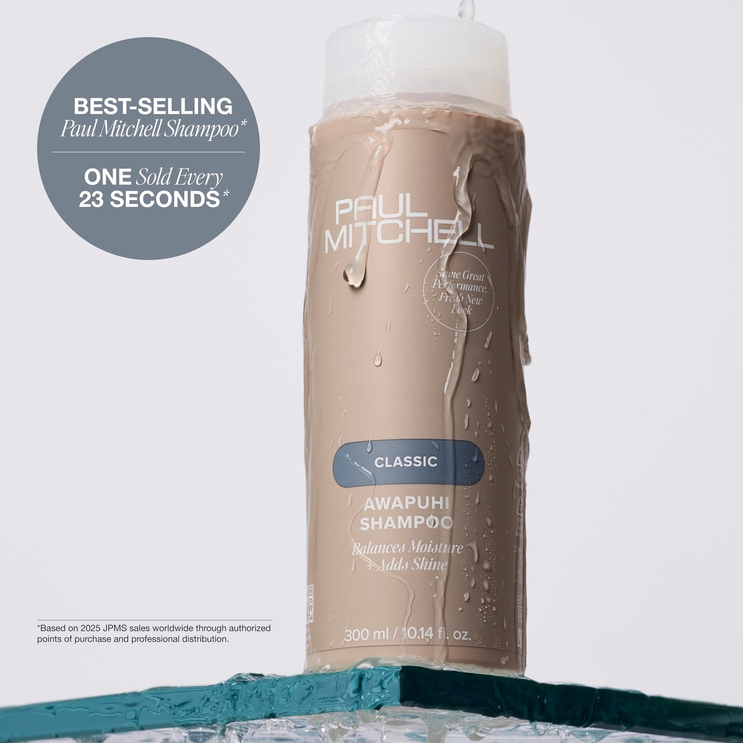 Paul Mitchell Awapuhi Shampoo, Balances Moisture + Adds Shine, For All Hair Types, Especially Fine + Static-Prone Hair, 33.8 fl. oz.