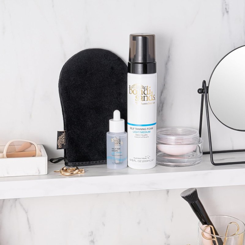 Bondi Sands Hydrating Self Tan Drops - Face & Body Tanning Solution | 2 Shades, 1.01 FL OZ