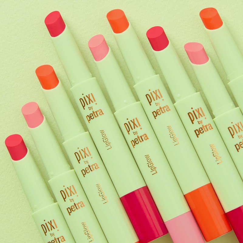 Pixi LipGlow - Hydrating Lip Balm with Sheer Buildable Color - Glossy Finish | Ruby | 0.05 oz/1.5g
