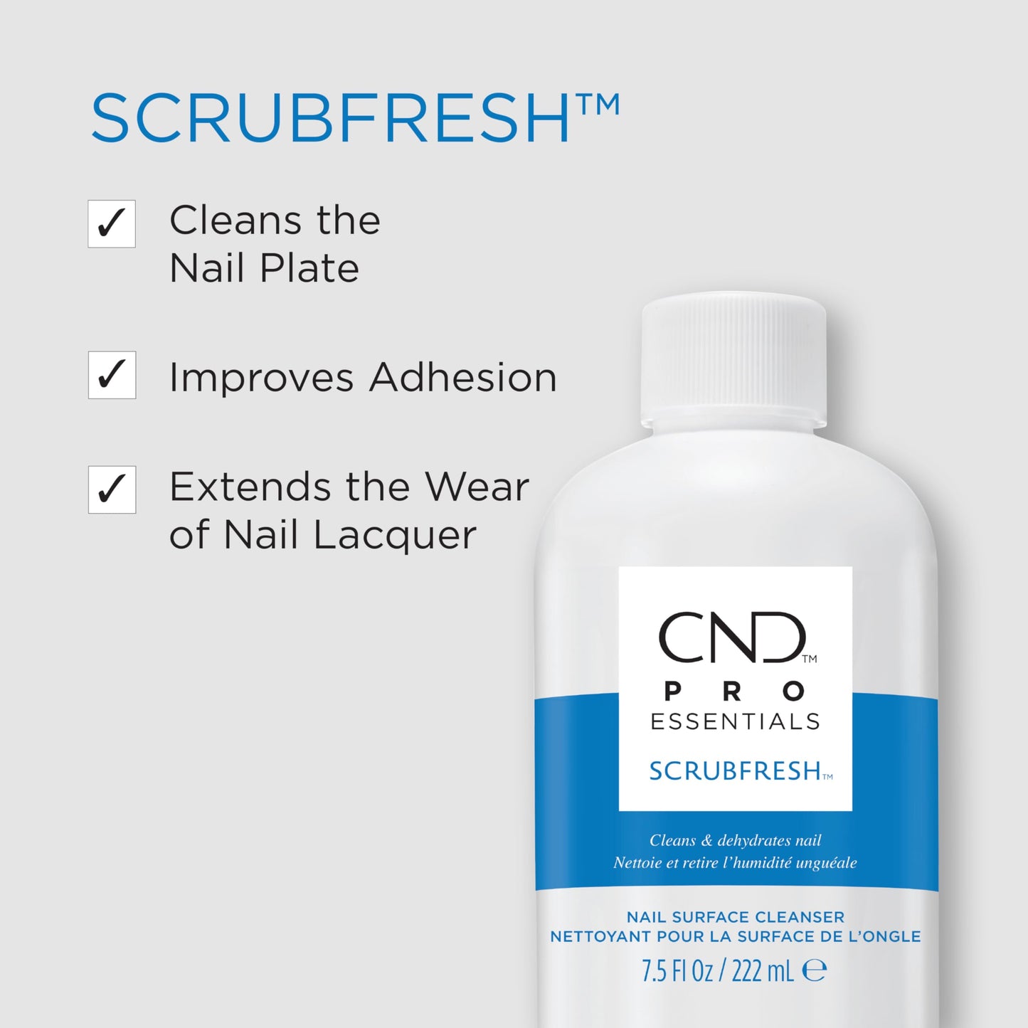 CND SCRUBFRESH Nail Surface Cleaner (Packaging May Vary), 2 fl oz