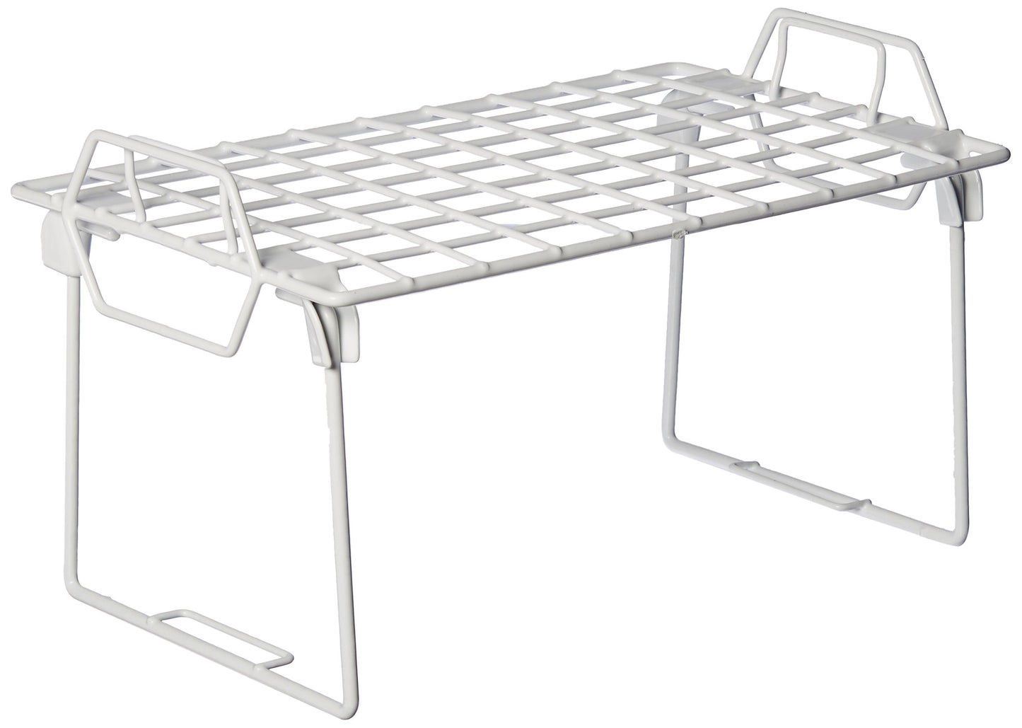 Whitmor Wire Grid Stacking Shelf Small, White