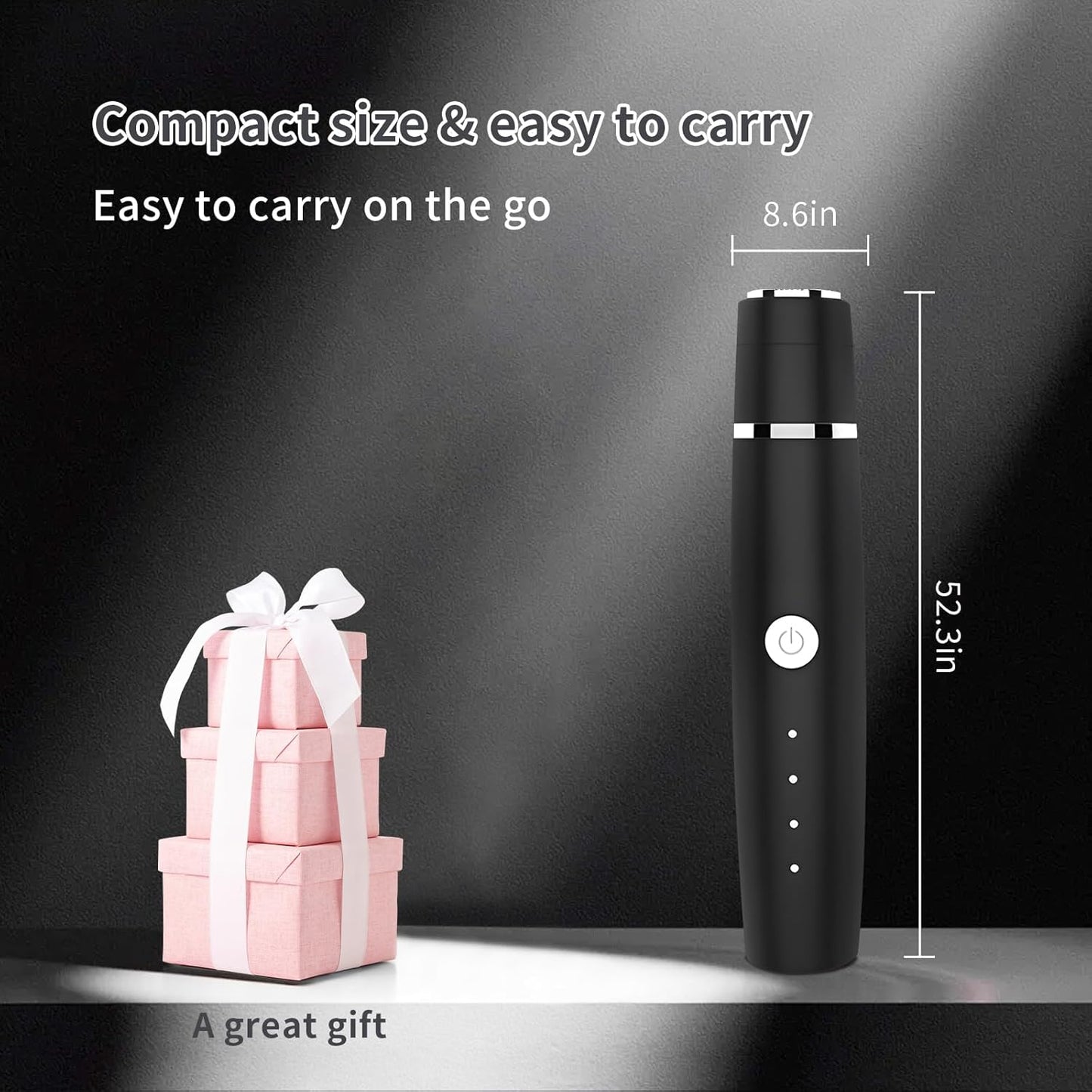 Nose Hair Trimmer - 3-in-1 Electric Shaver for Men & Women | Waterproof & Rechargeable, Portable Design (Black)